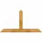 Ekena Millwork Portland Rough Sawn Timber Gable Bracket, Western Red Cedar, 48"W x 26"H x 4"D x 4"F, 13/12 Pitch GBW048X26X0404POR00RWR - alternate 1
